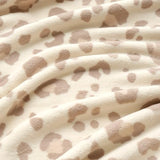 Cozy Bliss Leopard Print Fuzzy Throw Blanket for Couch & Bed, Thick Soft Warm Fleece Blankets for Room Decor, for Kids, Women Men Girls, Khaki Brown Cheetah 50"*60"