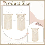 Dahey Small Macrame Wall Hanging 2 Pcs Woven Tapestry Wall Art Decor - Beautiful for Boho Home Bedroom Dorm College Classroom Decor, Apartment, Nursery, Party Decorations, 16.5" L x 10" W and 17.5"x 10"W