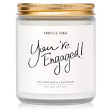 Engagement Gifts for Couples - Lavender Scented Candles, Gift for Newly Engaged Couples, Engagement Gifts for Women, Best Engaged Gift