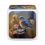 Eastern Bluebird Alarm Clocks with 7 Color Changing Night Light Exquisite Bedroom Digital Clocks with LED Temperature Display Desk Clock Ok to Wake Clocks for Heavy Sleeper