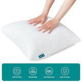 Oubonun 16 x 16 Throw Pillow Inserts - Soft, Plush & Decorative Down Alternative Pillows for Couch Sofa Bed, Machine Washable - White, Pack of 4