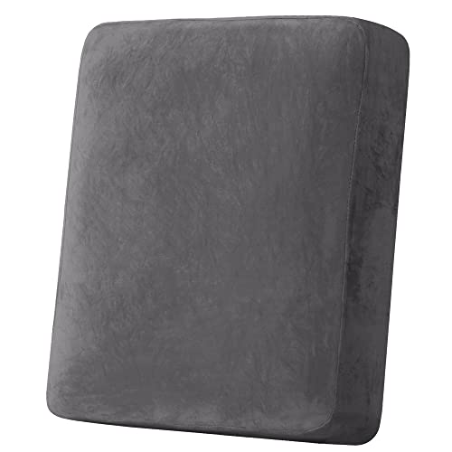 H.VERSAILTEX 1 Piece Sofa Cushion Covers Bundle Armless Futon Cover, Grey