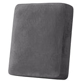 H.VERSAILTEX 1 Piece Sofa Cushion Covers Bundle Armless Futon Cover, Grey