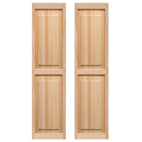 Exterior Raised Panel Shutters 15 x 59 in.