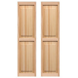 Exterior Raised Panel Shutters 15 x 59 in.
