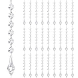 Nuenen 100 Pcs Acrylic Hanging Crystals for Centerpieces Chandelier Clear Crystal Garland Strands Ornament Acrylic Clear Beads Prisms Pendant for Christmas Tree Window Home Decoration(Lantern)