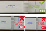 Valance Clips 6pcs 2-1/2'' Window Blinds Hidden Clip Clear Plastic for Horizontal Blinds Valance Retainer Holder