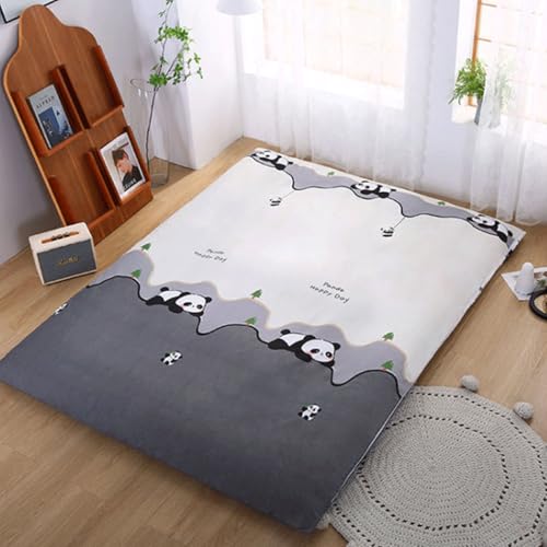 EFELIM Cotton Futon Mattress Cover King Queen Full Size, L Shape Zipper Japanese Floor Mattress Futon Cover RV Mattress Futon Slipcovers (Deer,Queen:150x200cm/59x78in)