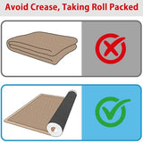 6ft Natural Jute Hallway Runner Rug Non Slip Washable, Rubber Backed Long Khaki Indoor Entryway Runner, Absorbent Kitchen Carpet Sink Rug
