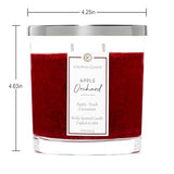 Colonial Candle Apple Orchard Scented Candle Jar, Highly Fragranced Candles for Home Scented, Mottled Wax Candle, 2 Wick, 8 oz - Made in the USA