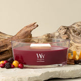 WoodWick Spiced BlackBerry Scented Candle, Crackling Wick, 16oz