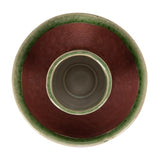 Creative Co-Op Stoneware Match Holder with Striker Plate, Reactive Glaze, Green (Each One Will Vary)
