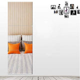 Wall Hanging Mirror Simple Floor Mirror Dual-use Fitting Mirror Full-Length Mirror Floor Mirror DIY Stitching Paste 30cmX30cm AN1021 910