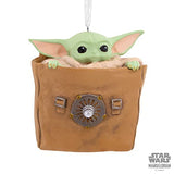Hallmark Star Wars: The Mandalorian Grogu in Bag Christmas Ornament, May The 4th