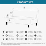 Futon Couch Cover Without Arms, Sofa Cover Armless, Futon Covers Slipcover Twin Queen Full Size, for Living Room, Bedroom (Green,Medium)