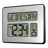 La Crosse Technology Atomic Wall/Table Clock, Metal, 7.5-inch H x 9.75-inch W x 1-inch D (513-1419) (513-1419-INT)