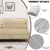 Futon Sofa Cover Starfish Wood Print Armless Couch Cover Stretch Futon Slipcover Easy to Install Futon Accent Slipcovers Dustproof Xmas Decor
