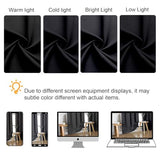 Gwine 24 Inch Long Tier Curtains for Small Window, Short Blackout Kitchen Curtains Over Sink, Half Window Drapes for Bedroom Bathroom Basement, 2 PCS, Each 30" Wx24 L, Black