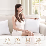puredown® 20x20 Pillow Inserts, Fluffy Plush Square Form Sham Stuffer Set of 2, Decorative Down Alternative Pillows for Couch, Sofa, Bed and Home Decor