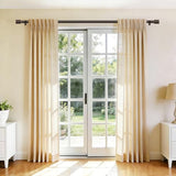 TONIAL Curtain Rod 32 to 58 Inch(2.6 to 4.8 ft), Adjustable Splicing Window Curtain Rods, 3/4 Drapery Rods for Windows 20 to 53 Inch, Decorative Single Rod with Modern Cap Finial, Bronze