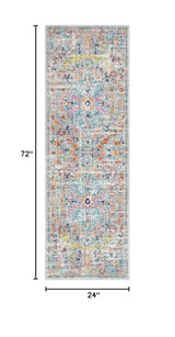 Pauwer Hallway Runner Rug 2'x6' Washable Boho Farmhouse Entryway Kitchen Runner Vintage Non Slip Laundry Room Bathroom Area Rugs Rubber Backed Front Door Foyer Bedroom Floor Mat Carpet Runner, Grey