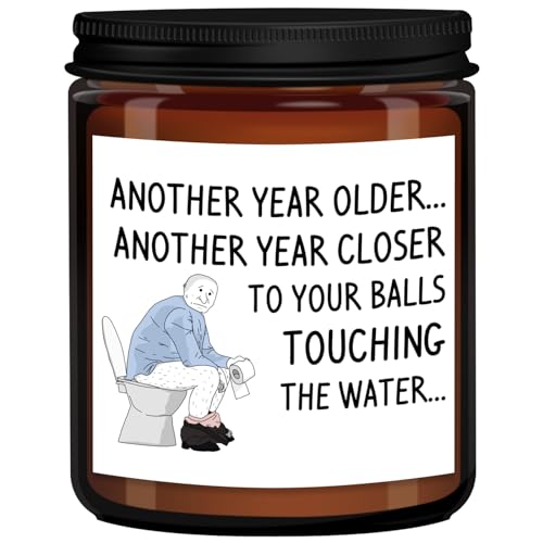 Birthday Gifts for Men Dad Boyfriend Him Husband Grandpa Brother Uncle Coworker Best Friend, Funny Present 65th 30th 75th 60th 40th 50th Birthday Gift Ideas, Happy Birthday Candles Unique Mens Gifts