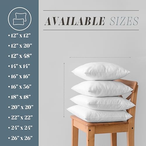 Elegant Comfort Ultra Soft Pack of 1 Long Decorative Back Lumbar Pillow Insert - Down Alternative 12x48 inch Large Rectangle Body Sleeping Throw Pillow for Sofa Bed Couch