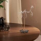Incense Burner, Incense Holder for Sticks, Brass Lotus Incense Base with Removable Ash Catcher for Home Decor, Meditation, Yoga and Divination