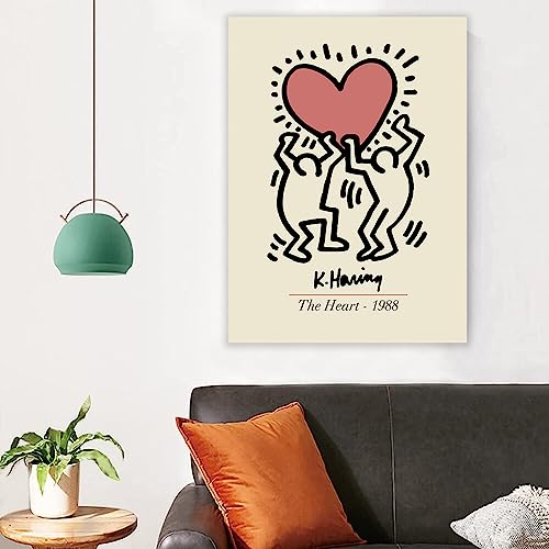 Atrippy Minimalist Large Posters Art Tapestry for Bedroom Aesthetic Cartoon Wall Tapestry Boho Funny Anime Poster Wall Hanging for Dorm Living Room Decor (24''x36'')