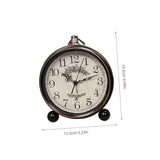 PRETYZOOM Classic Retro Alarm Clock Large Digital Table Clock Analog Quartz Movement Easy to Set Battery Included