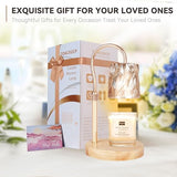 TOACSUCP Candle Warmer Lamp with 3 Bulbs, Adjustable Height Dimmable Candle Warmer with Timer, Compatible with Large Jar Candles, Candle Lamp with Charming Gift Box for Her/Him