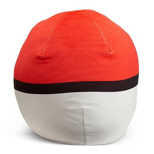 Northwest Ultra Soft Cloud Pillow Plush Cushion, Pokeball Inspired Throw Pillow for Boys and Girls, Anime-Inspired Bedroom, 11" Plush Bedding Accent