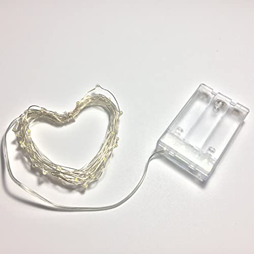 Set of 2 Battery Operated Small Lights Strand,Mini Led Fairy Lights with Timer 6 Hours on/18 Hours Off for Wedding Centerpiece Party Decoration,30 Count LED,10 Ft Silver Wire (Cold White)
