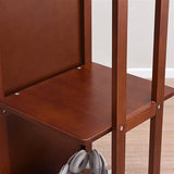 Decorative Full-Length Dressing Mirror, Bedroom Rotating Floor, Multi-Functional Solid Wood Storage Fitting for Living Room