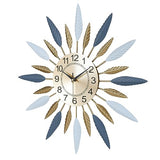 Lafocuse 23 Inch Silent Large Wall Clock for Living Room Décor, Decorative Mid Century Wall Clock, Sunburst Starburst Wall Clocks Battery Operated, Modern Art Deco