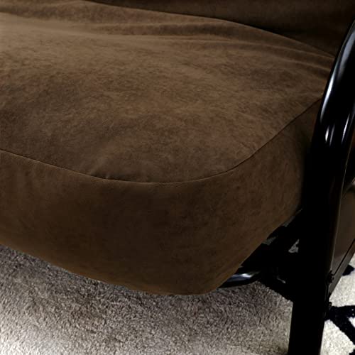 OctoRose Full Size 54x75x8inch 3 Side Zipper Classic Soft Micro Suede Futon Cover/Slipcover/Sofa Day Bed Mattress Cover Couch Protector (Cover ONLY) (Chocolate Brown)