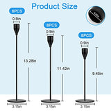Black Candlestick Holder Set of 24 for Taper Candles, Decorative Candle Holders Bulk Candle Stick Holders Taper Candle Holders for Table Centerpiece Wedding Dinning Party Anniversary Home Decor