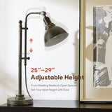 VONLUCE Rustic Desk Lamp Bronze Adjustable, Industrial Style Metal Task Lamps 25"-29", Vintag – alternate view