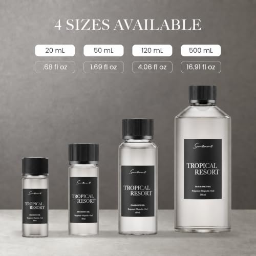Scentiment Tropical Resort Diffuser Oil - Premium Hotel Scent with Notes of Bergamot, Magnolia & Oud Home Scent, Hotel Fragrance Oil Diffuser Refill - 0.68 fl oz (20 mL)