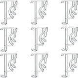 Valance Clips 10pcs 2inch Clear Plastic Hidden Retainer Holder for Window Blind Valance,Horizontal Faux & Wood Blinds Parts