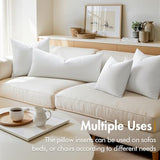 MIULEE 14x26 Synthetic Down Alternative Pillow Insert, Fluffy Soft Throw Pillow for Couch Bed Sofa Plush Luxury Lumbar Support