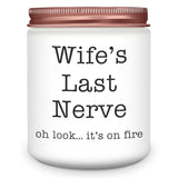 Homsolver Gifts for Wife from Husband, Funny Birthday, Mothers Fathers Day, Christmas, Anniversary, Valentines, Romantic Lavender Scented Candles