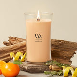 WoodWick Tangerine & Citron Scented Candle, Crackling Wick, 21.5oz
