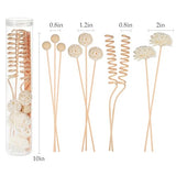 Reed Diffuser Stick,WUTAOBON 10Pcs 10Inch Natural Rattan Flower Reed Fragrance Diffuser Set, Fragrance Diffuser Replacement Rattan Sticks Home Decor (Primary Color)