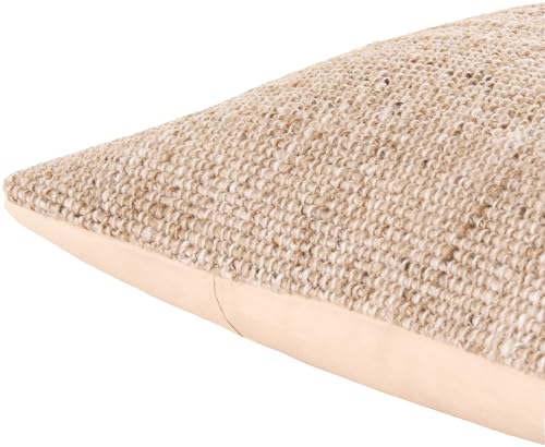 Livabliss x Galey Alix Westport Modern Indoor/Outdoor Accent Pillow, Poly Insert, 20" L x 20" W, Khaki