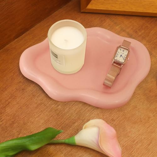 Ceramic Cloud Jewelry Tray Trinket Dish Key Bowl Nightstand Decor