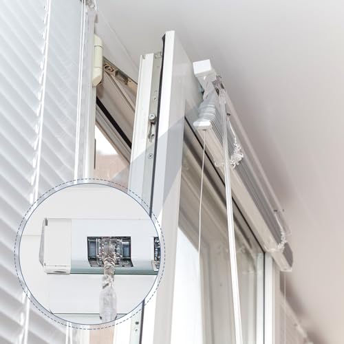 Hotop Blind Brackets 2 Inch Low Profile Box Mounting Bracket for Window Blinds Headrail, White(4)