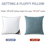 OTOSTAR 18x18 Down Alternative Fill Throw Pillow Insert, Soft Fluffy Synthetic Down Pillow Insert with 100% Cotton Cooling Cover Decorative Throw Pillow for Sofa Couch Bed