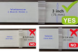 Valance Clips 10pcs 3'' Window Blinds Hidden Clip Clear Plastic for Horizontal Blinds Valance Retainer Holder