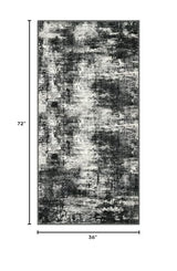 Abstract Washable 3x6 Hallway Runner Rug Non Slip Kitchen Runner